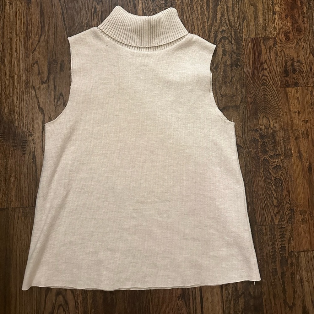 zara cream turtle neck